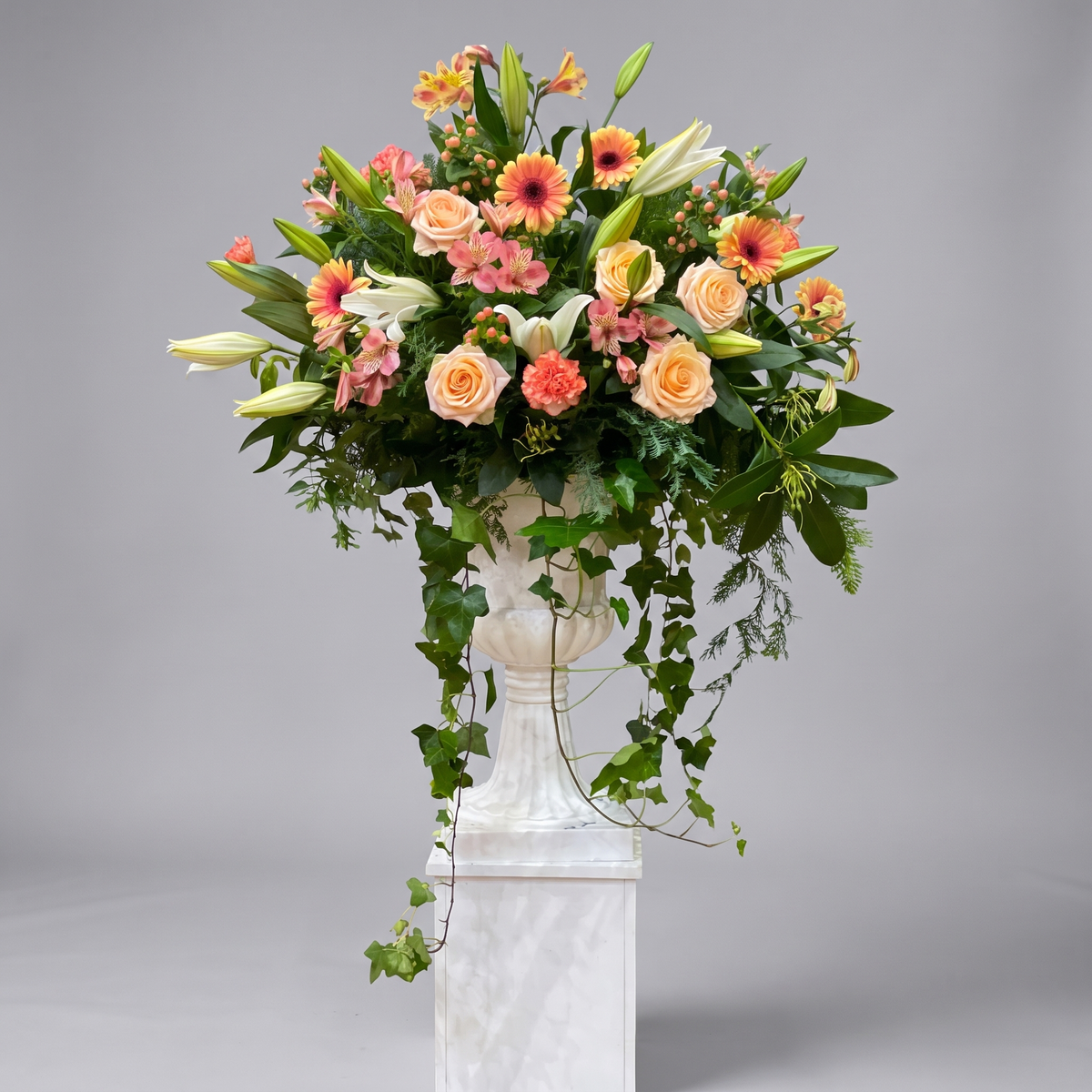 Copón Floral en Pedestal Extra Grande