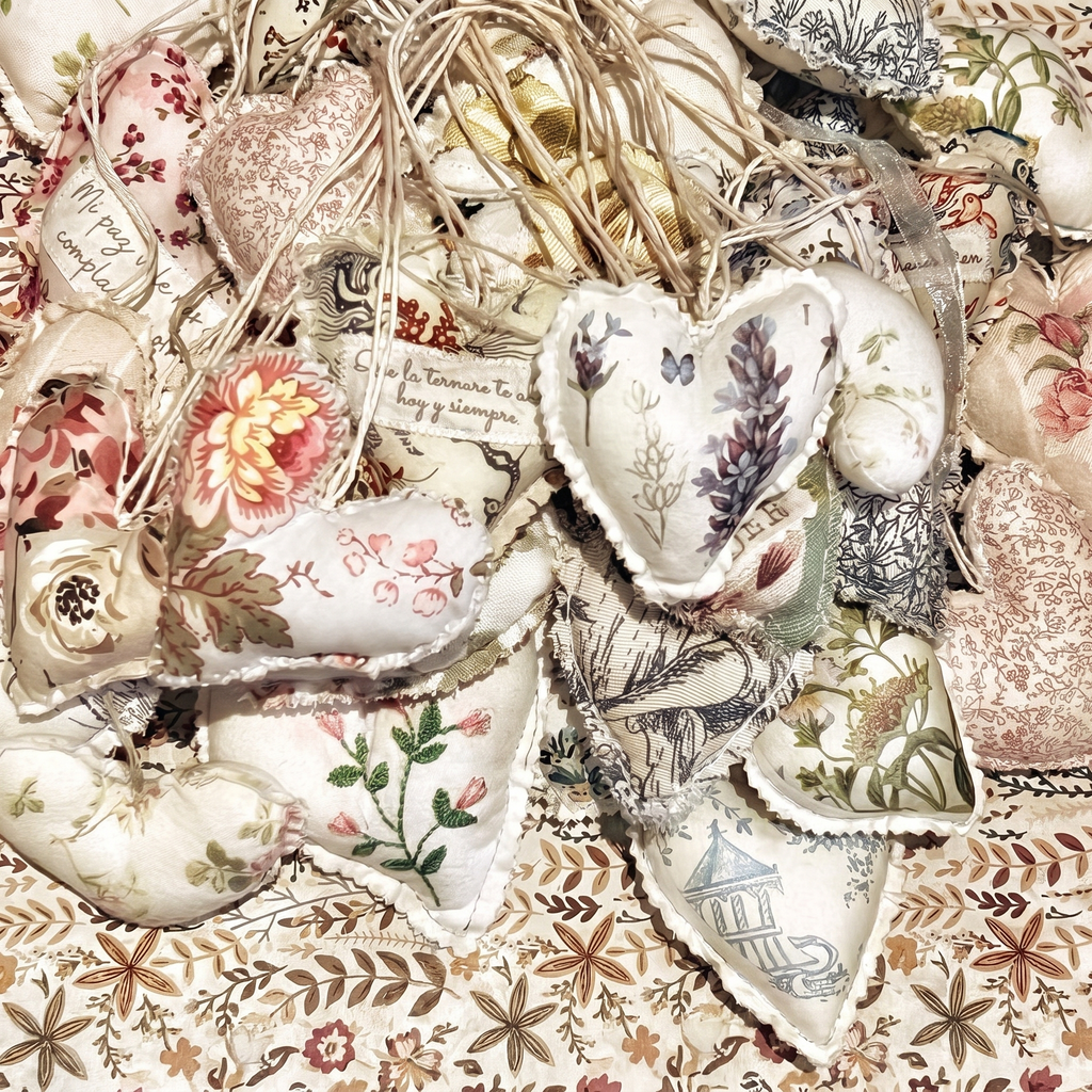 Corazones de Tela Artesanales